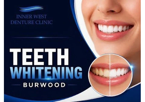 Achieve a Brighter Smile with Professional Teeth Whitening in Burwood - Inner West Denture Clinic