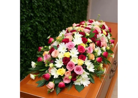 Premium memorial floral sprays delivered across the city