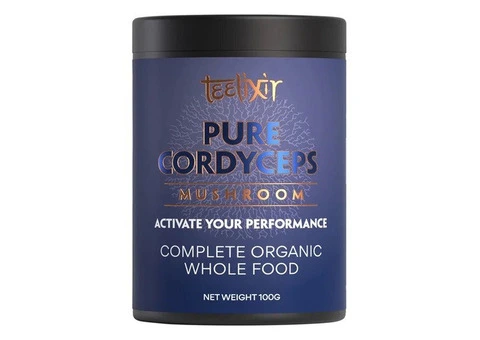Buy Teelixir Organic Pure Cordyceps Mushroom Powder 100 gm Australia