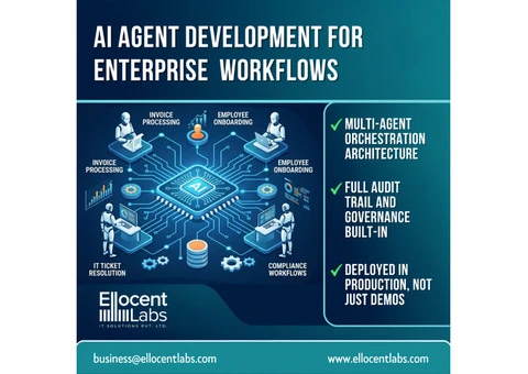 AI Agent Development for Enterprise Workflows — Ellocent Labs
