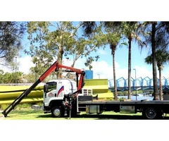 crane truck with grab for hire | otmtransport.com.au
