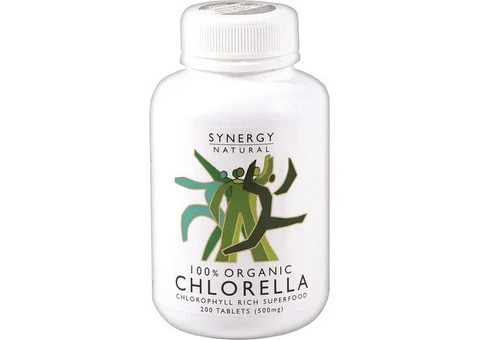 Buy Synergy Natural 100% Organic Chlorella 500 mg Australia | 200, 500 & 1000 Tablets
