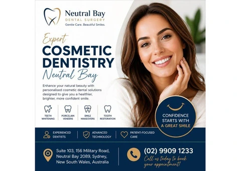 Trusted Cosmetic Dentistry Services in Neutral Bay by Neutral Bay Dental Surgery
