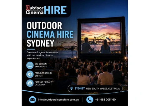 Outdoor Cinema Hire Near Me for Sydney Events and Parties
