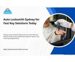 Auto Locksmith Sydney for Fast Key Solutions Today