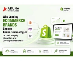 Choose Akuna technologies as their shopify migration and development partner