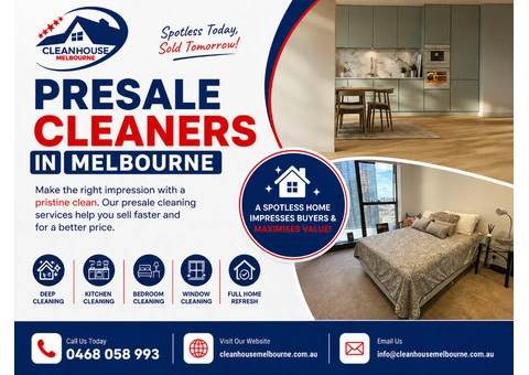 Low Property Offers? Hire Expert Pre-Sale Cleaners Fast