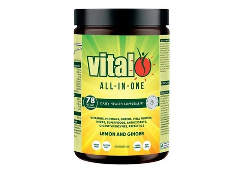 Buy Vital Greens All-In-One Powder Lemon and Ginger Australia | 120 gm & 300 gm