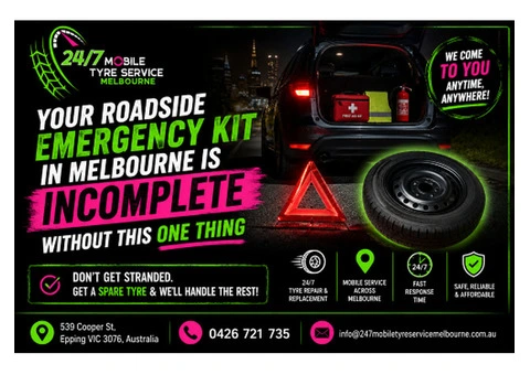 Around-the-Clock Mobile Tyre Assistance Across Melbourne