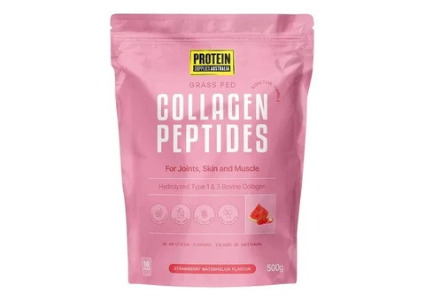 Buy Bioactive Collagen Peptides Strawberry Australia | 500 gm & 1 kg