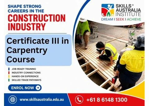 Start Your Career with Cert 3 Carpentry Training