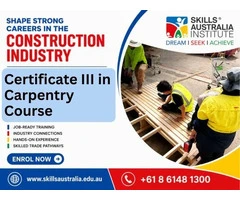 Start Your Career with Cert 3 Carpentry Training