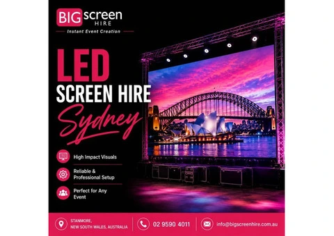 Reliable LED Screen Hire Sydney for Events of Every Size