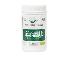 Buy NaturoBest Calcium & Magnesium Plus K2 & D3 Powder Australia | 150gm & 300gm