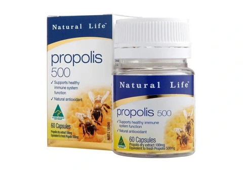 Buy Natural Life Propolis 500 mg Australia | 60 & 365 Capsules