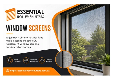 Keep Insects Out with Custom Window Screens Adelaide