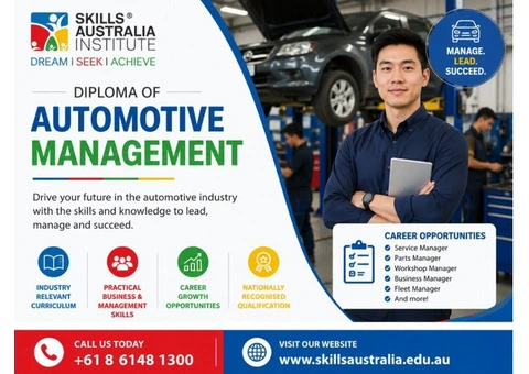Advance Your Career with an Auto Management Diploma – Apply Today