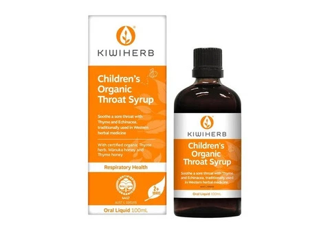 Buy Kiwiherb Children’s Organic Throat Syrup Australia | 100ml & 200ml