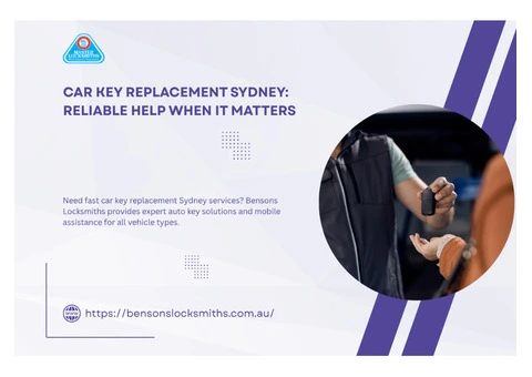 Car Key Replacement Sydney: Reliable Help When It Matters