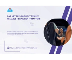Car Key Replacement Sydney: Reliable Help When It Matters