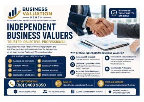 Independent Business Valuers – Trusted Business Valuation Experts