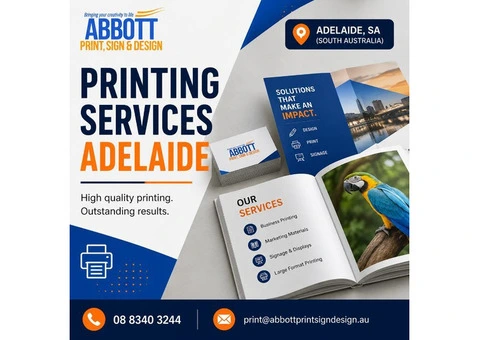 Looking for Reliable Printing Services Adelaide?
