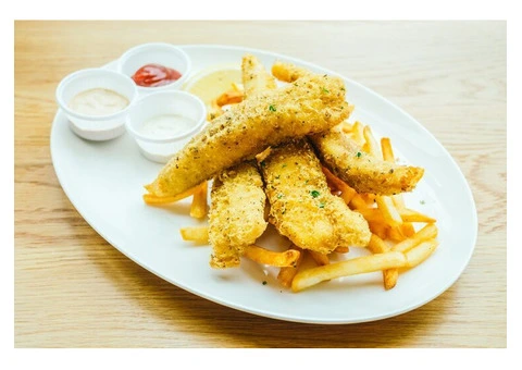 Fresh, Crispy Gluten Free Fish and Chips in Corio