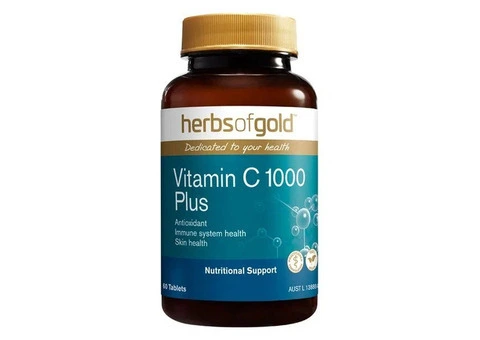 Buy Herbs of Gold Vitamin C 1000 Plus Tablets Australia | 60 & 120 Tablets