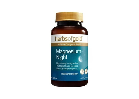 Buy Herbs of Gold Magnesium Night Tablets Australia | 60 & 120 Tablets