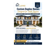 Custom Duplex Homes Designed for Perth Families