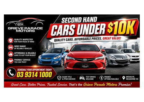 Second Hand Cars Under $10K in Melbourne – Quality Deals