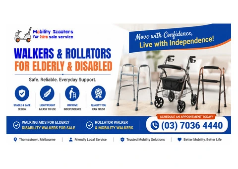 Mobility Walkers & Rollators for Sale in Melbourne