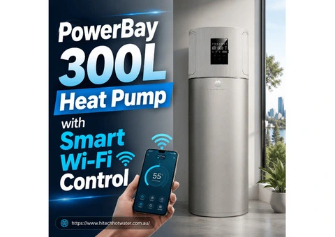 PowerBay 300L Heat Pump with Smart Wi-Fi Control