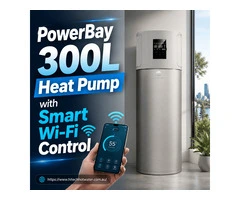PowerBay 300L Heat Pump with Smart Wi-Fi Control
