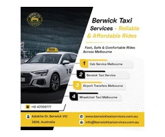 Quick Pickup Taxi Service in Berwick for Easy Airport Travel