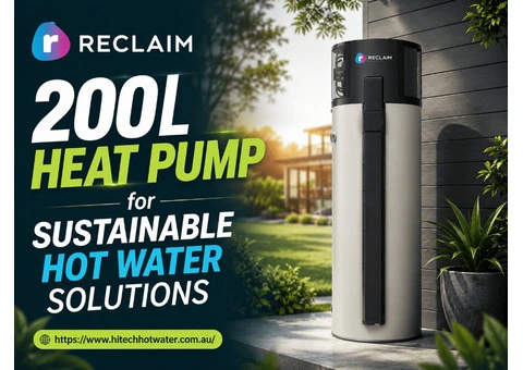 Reclaim 200L Heat Pump for Sustainable Hot Water Solutions