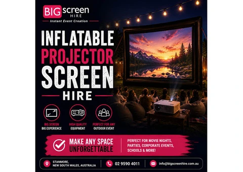 Inflatable Projector Screen Hire for Outdoor Events Across Sydney