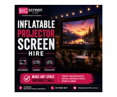 Inflatable Projector Screen Hire for Outdoor Events Across Sydney