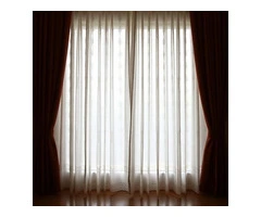 Elegant interior styling with premium light-filtering drapes
