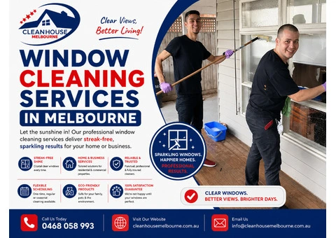Window Cleaning Services in Melbourne | Clean House