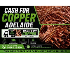Cash for Copper Adelaide – High Priced Recycled Scrap Copper