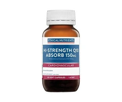 Buy Ethical Nutrients Hi-Strength Q10 Absorb 150mg 60 Capsules Australia