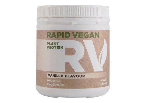 Buy Rapid Vegan Plant Protein Vanilla 450g Australia