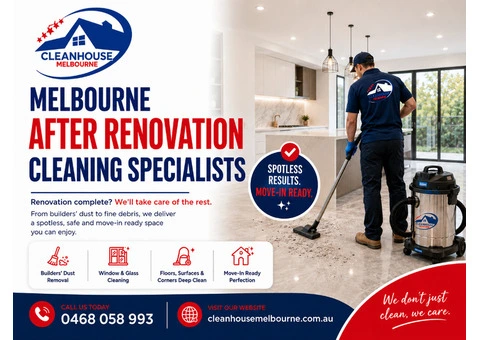 Melbourne After Renovation Cleaning Specialists