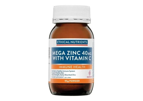 Buy Ethical Nutrients Mega Zinc Vitamin C Powder 95g & 190g Australia