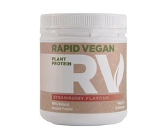 Buy Rapid Vegan Plant Protein Strawberry 450g & 1kg Australia