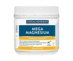 Buy Ethical Nutrients Mega Magnesium Powder Citrus 200g & 450g Australia