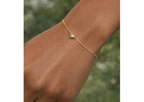 Blooming Heart Bracelet in 9K & 14K Gold