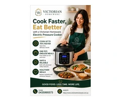 Cook Faster, Eat Better with a Victorian Homeware Electric Pressure Cooker!