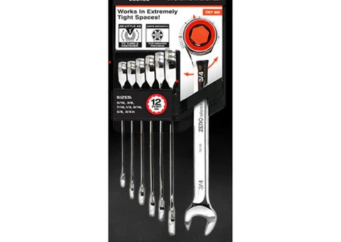 Ratchet spanner set 7 piece SAE